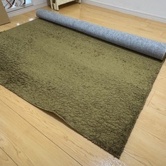 リセノ洗えるラグマット　グリーンの画像