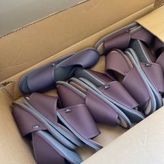 スリッパ殺菌ディスペンサーと専用スリッパ
の画像
