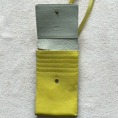 【美品】ペレボルサ PELLE BORSA スマホショルダーバッグ シボ革の画像