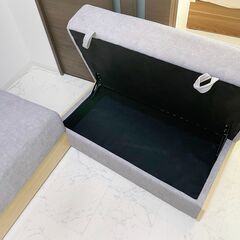 【未使用に近い】収納付き3人掛け多機能ソファの画像