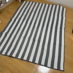 ボーダー　ストライプ　ラグ　　の画像