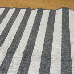 ボーダー　ストライプ　ラグ　　の画像