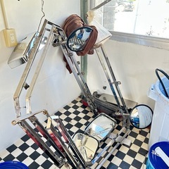 ダンプ用ロングバイザーミラーステーセット　　の画像
