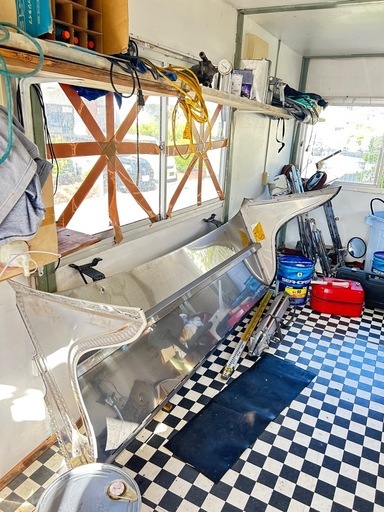 ダンプ用ロングバイザーミラーステーセット