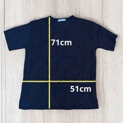 【新品】夏服 メンズ シャツ 半袖 無地 大きい サイズ ブラック プリーツ ゆったりの画像