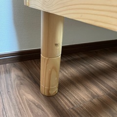 セミダブルサイズ　ベッドフレーム　木製　高さ調整可の画像