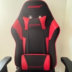 AKRACING Wolf ゲーミングチェア　赤の画像