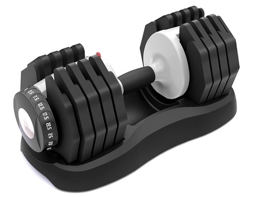 可変式ダンベル ATIVAFIT 25kg ×2個　50キロ 可変式ダンベル 一台多役 多段階重量変更 滑り止め 安全設計 アジャスタブルダンベル 静音