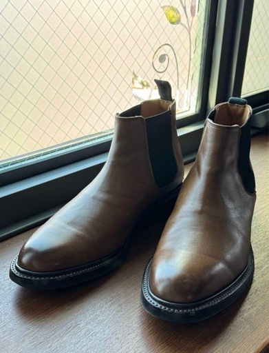 【リーガル/REGAL】ブラウンチェルシーブーツ レザー