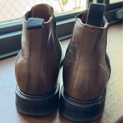 【リーガル/REGAL】ブラウンチェルシーブーツ レザーの画像