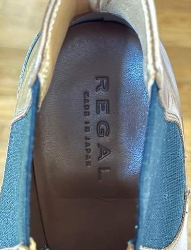【リーガル/REGAL】ブラウンチェルシーブーツ レザー