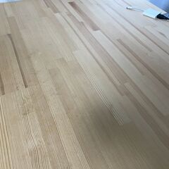 デスク 天板 130×70×1.8cm パイン集成材の画像