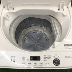 2021年製　SHARP  洗濯機　5.5kg 　ES-GE5E-Wの画像