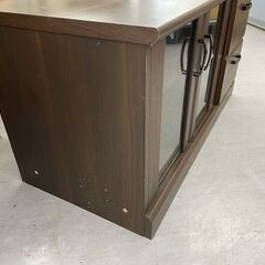 テレビ台 幅86ｃｍ ブラウン 引き出し 扉 テレビボード コンパクト ミニ 札幌市手稲区の画像