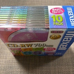 maxell CD-RW 700MB5色MIX１０枚パックの画像