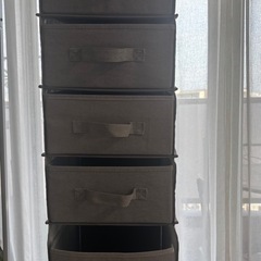 お譲り先決まりました◡̈ハンガーラック　収納セットの画像