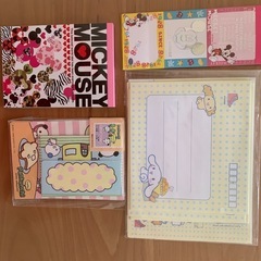 スティッチ等キャラレターセット、メモ帳などの画像