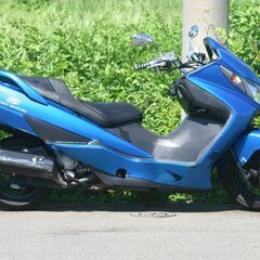 埼玉発I10】自賠責保険付SUZUKIスカイウェイブ250SS キャンディナポレオンブルーの画像