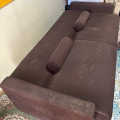 🍀無料🍀ソファーベッド🛋️5階引取(シミありで良ければ🙆‍♂️)の画像