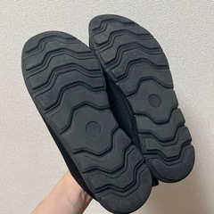 ワークマン　スニーカー　25.5cm ブラック　黒　シンプル　ローカットの画像