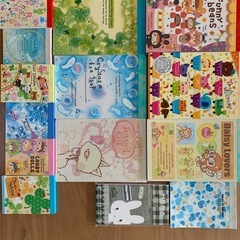 スティッチ等キャラレターセット、メモ帳などの画像