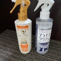 ペット用シェーバー　猫用トリートメントスプレー　ペット用除菌クリーナーの画像