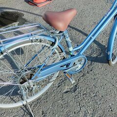 美品 Augusta シティサイクル 26インチ 6段変速 オートライト 自転車 ママチャリ オーガスタの画像