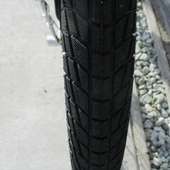 E497　★　10000円★　折りたたみ中古自転車　ブラック　LEDオートライト　６段【20インチ 】の画像
