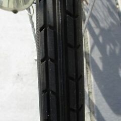 E498　★限定特価★ 中古自転車 　シティ　ホワイト　シルバー　マルキン【27インチ　軽快車　LEDオートライト 】 (*^▽^*)の画像