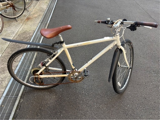自転車 ロードバイク クロス 白