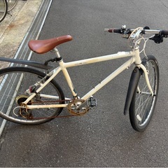 自転車 ロードバイク クロス 白の画像