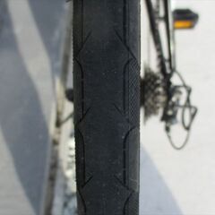 E500　★　12800円★整備済み スポーツ中古自転車 ブラック　２×7段　48ｃｍ【クロスバイク】の画像