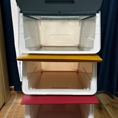 9/25まで！3段3色収納ケースの画像