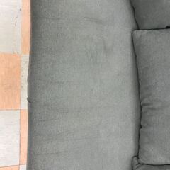 【jジャングルジャングル石川金沢店】  ソファー2人用 ブラック/グレー W138×D90×H72 クリーニング済み												の画像