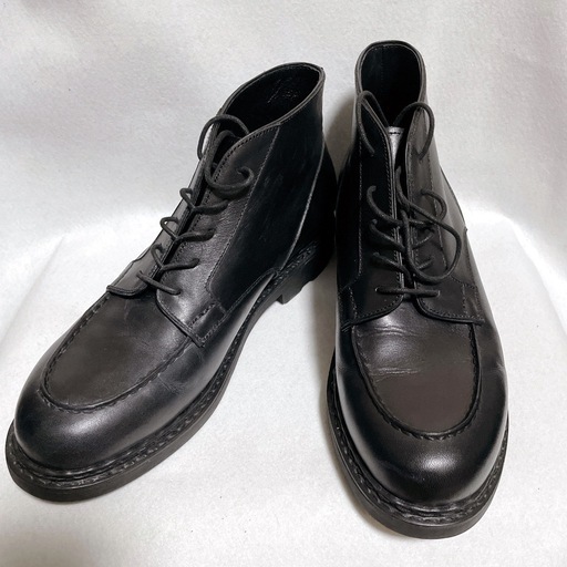 【美品】JOSEPH HOMME ジョセフオム 黒 レザー ブーツ 厚底