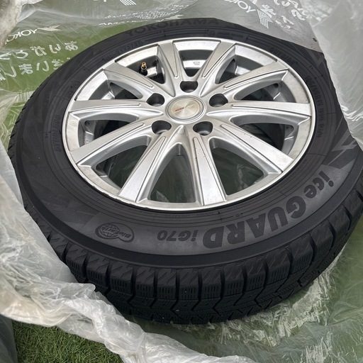 185/65R15ヨコハマ　スノータイヤ＋アルミホイール4本セットiceGUARD7 iG70 　
