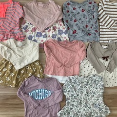 長袖 秋冬服 まとめ売り 保育園着 サイズ90の画像