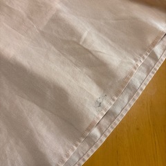 丈91㎝くらいのパンツスカート　ポリエステル100% 薄いオレンジ色の画像