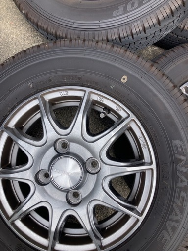 軽貨物　ホイール　タイヤ　セット　2024年製造　走行1000km エブリィ　NV100 クリッパー　軽バン　軽トラ等に