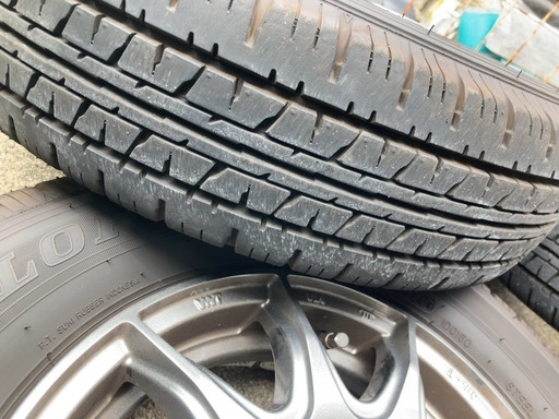 軽貨物　ホイール　タイヤ　セット　2024年製造　走行1000km エブリィ　NV100 クリッパー　軽バン　軽トラ等に