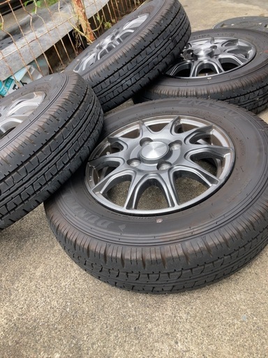 軽貨物　ホイール　タイヤ　セット　2024年製造　走行1000km エブリィ　NV100 クリッパー　軽バン　軽トラ等に