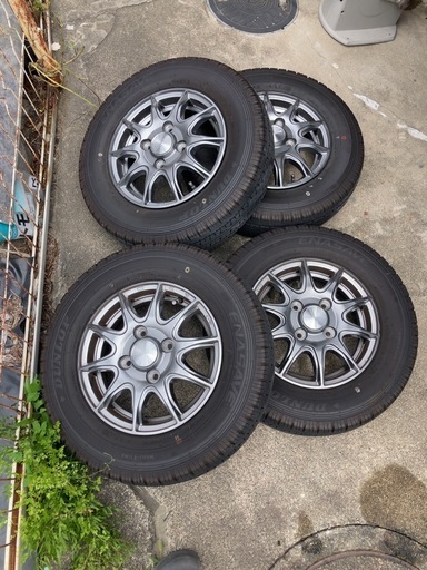 軽貨物　ホイール　タイヤ　セット　2024年製造　走行1000km エブリィ　NV100 クリッパー　軽バン　軽トラ等に