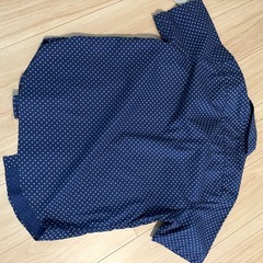 半袖シャツ　青　花柄　Mサイズ
の画像
