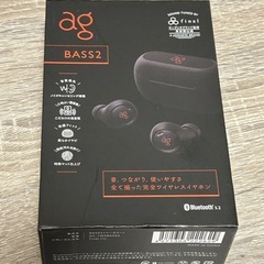 完全ワイヤレスイヤホン　ag-BASS2 美品の画像