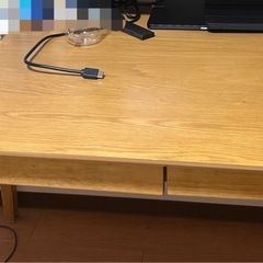 Nitori四人ランチデスク引き出し有オフィスデスクの画像