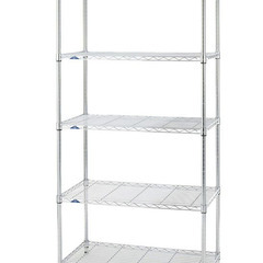 【カバー付】新品レベル ルミナス 5段スチールラック 幅90cm 奥行45cm 高さ180cm  MH9018-5Aの画像