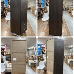 S755 ⭐ NITORI ニトリ ワードローブ クローゼット スリムタイプ 幅59cm USEDの画像