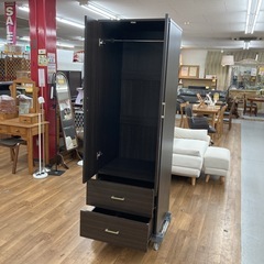 S755 ⭐ NITORI ニトリ ワードローブ クローゼット スリムタイプ 幅59cm USEDの画像