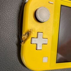 Nintendo Switch Lite イエロー 焦げ跡ありの画像
