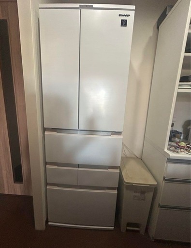 美品】SHARP 大型冷蔵庫 2034年まで長期保証書付き 使用年数1年